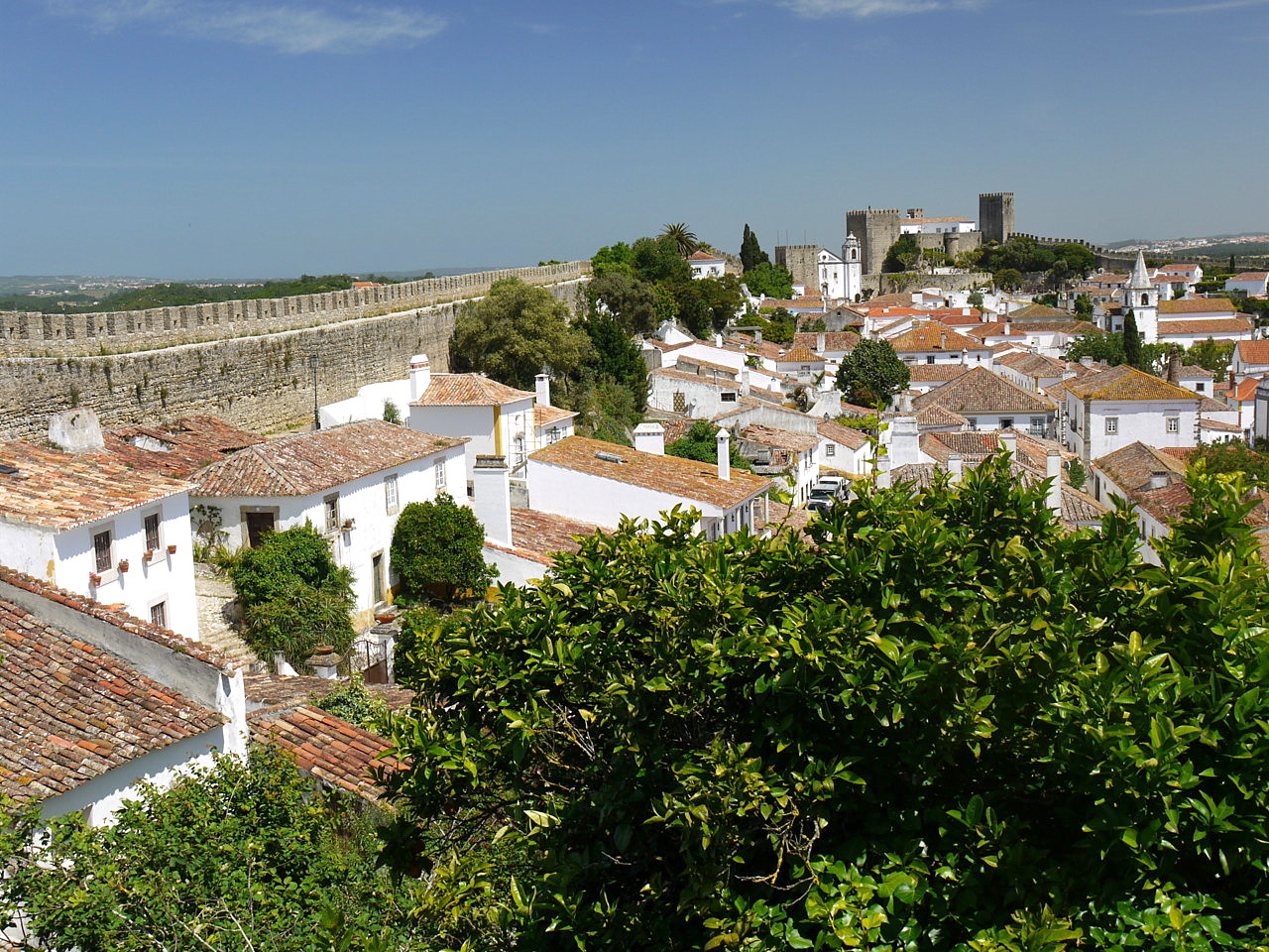 views of The Obidos town